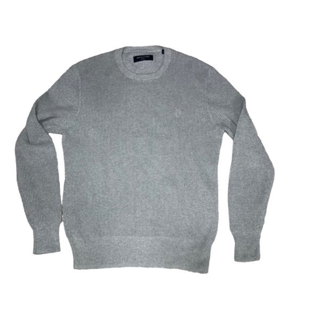 All saints gray knit pull over sweater S